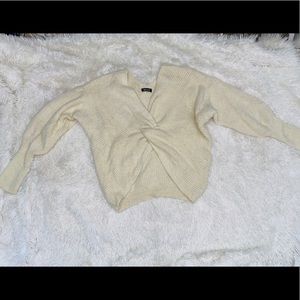 Fuzzy off the shoulders shirt